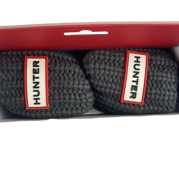 Hunter Original Tall Cardigan Boot Sock in Dark Slate - Size Large (Womens 8-10) - Picture 5 of 7